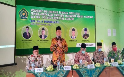 Workshop Implementasi Program Digitalisasi Pembelajaran Oleh Kabid Penma Kemenag Jatim
